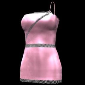 3D model ve tvaru koktejlových šatů