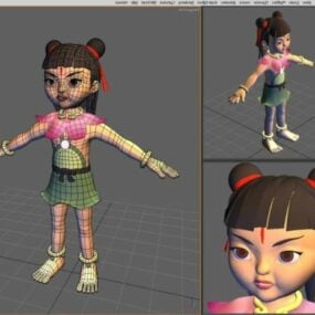 Archer Game Character 3d-model