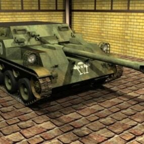 Modelo 3d do tanque militar Afv