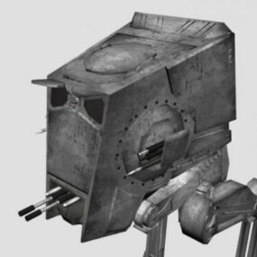 3д модель деревенского робота-истребителя