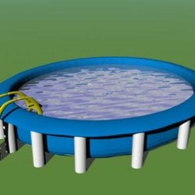 نموذج حمام السباحة التضخمي ثلاثي الأبعاد