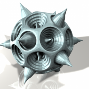 3D model železné úderné zbraně