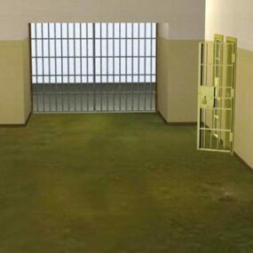Modello 3d della stanza della prigione di Abu Ghraib