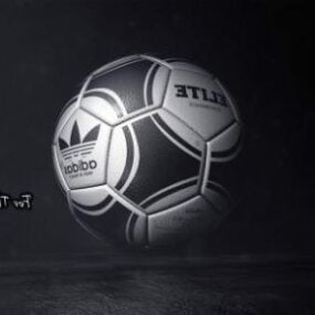Balón de fútbol Adidas modelo 3d