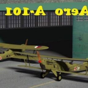 Aero gevechtsvliegtuigen 3D-model