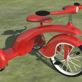 航空老式自行车3d模型