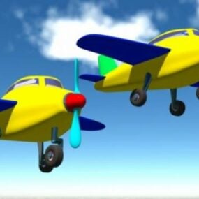 Modello 3d del giocattolo dell'aereo dell'aeroplano