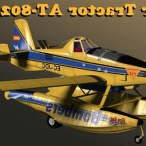 Luchttrekkervliegtuigen 3D-model