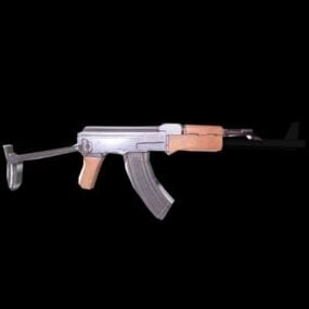 Pistolet soviétique Ak47s modèle 3D