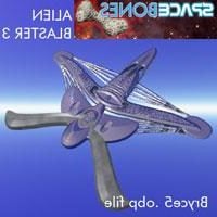 Múnla Scifi Alien Spaceship 3d saor in aisce