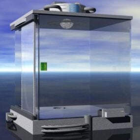 مدل سه بعدی دکوراسیون قفس شیشه ای بیگانه