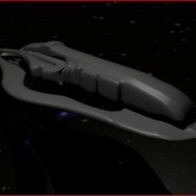 Station spatiale Alien Corvette modèle 3D