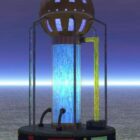 Alien Scifi Machine Tower