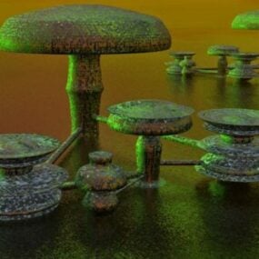 Alien Plant Tree 3d-modell