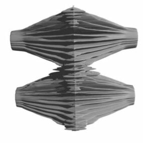 Alien-Skulptur, abstrakte Form, 3D-Modell