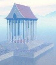 エイリアンの寺院の建物3Dモデル
