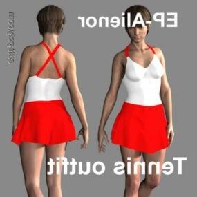 Outfit Girl Beautiful Girl Character 3d model