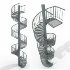 Escadas em espiral de aço