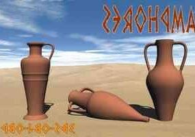 Model 3d Vas Pot Terracotta Kuno