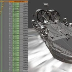 Model 3d Pengangkutan Kapal Lautan animasi