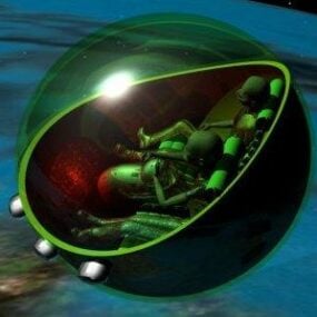Anti Gravity Submarine 3d model