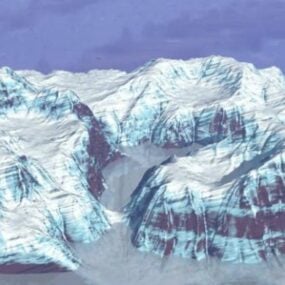 北极冰山景观3d模型