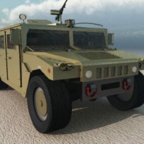 Army Hummer Truck 3d model