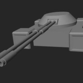 Artillery Turret 3d-model