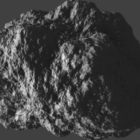 小惑星の岩の高い詳細