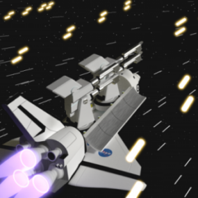 Nasa Futuristic Spaceship 3d-modell