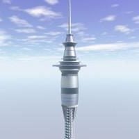 Mô hình 3d Scifi Sky Tower