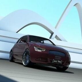 Model 3D samochodu Audi Sedan