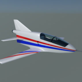 Modello 3d dell'aeroplano dei servizi leggeri