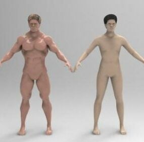 Strong Man Body Builder 3d model