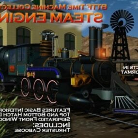 Locomotive Steam Engine 3D-malli