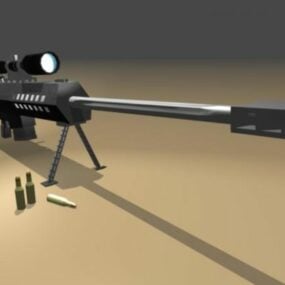 Barrett Gun M82a1 Sniper Rifle 3d μοντέλο