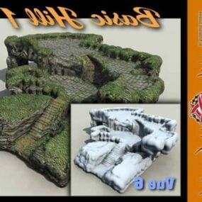 Heuvelterrein 3D-model