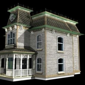 Modular House Building 3d model