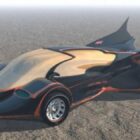 Prototype de concept de voiture Batmobile