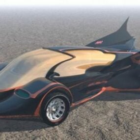 Batmobile Car Concept Prototype 3d model