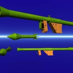 تفنگ ضد تانک بازوکا مدل سه بعدی