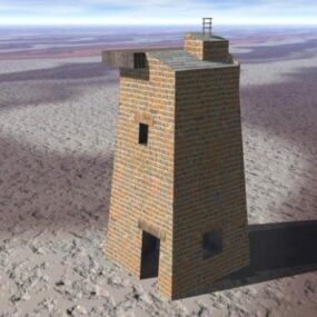 Torre de vigilancia baliza modelo 3d