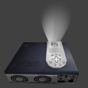 Gadget de proyector con control remoto modelo 3d
