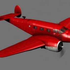 Beechcraft Vliegtuig C45 3D-model