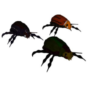 Beetle Animal Set 3d model