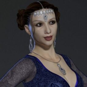 Bellydance Lady Character 3d model