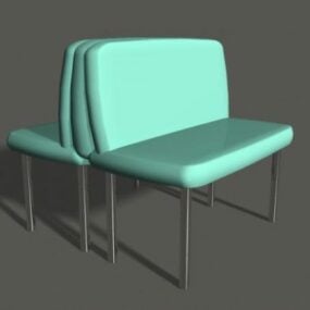 Dvojitá lavice pro restauraci 3D model