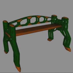 Stylish Bench Furniture 3d model