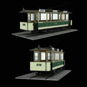 Modelo 3D do trem vintage de Berlim