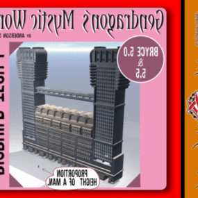 3д модель здания ангара
